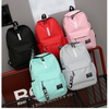 School Students Backpack Candy Color College Bag