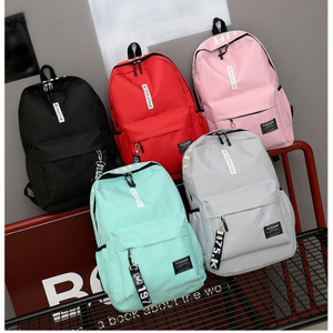 School Students Backpack Candy Color College Bag