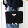 Cute Carton POMPOM Laptop Bag with Handle Strap Soft Cotton Shockproof Laptop Briefcase