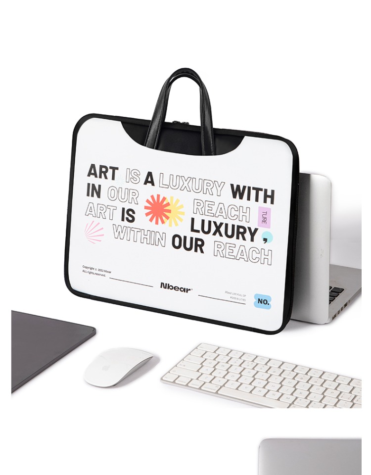 Letter PU laptop bag scene