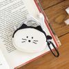 Cute Korean Style Airpods Pouch Soft Kitty Shape Earphone Pouch