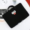 Cute Carton POMPOM Laptop Bag with Handle Strap Soft Cotton Shockproof Laptop Briefcase