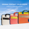 Custom Logo Design Colorful Cotton Laptop Bag with Handle Strap Waterproof Anti-scratch Laptop Briefcase
