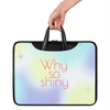 Custom Logo Design PU Leather Laptop Bag Smudge Style Laptop Bag for Teenager Women Girls