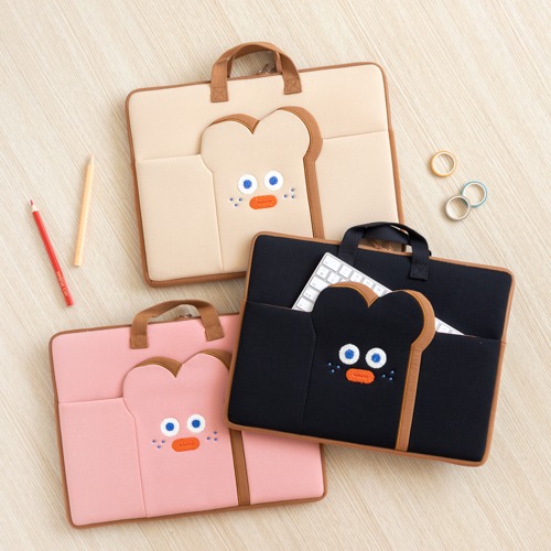 Romane Soft Toast Shape Laptop Sleeve