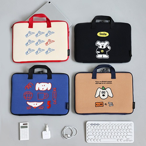 Romane Cute Style Soft Cotton Laptop Sleeve with Handle Strap