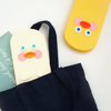 Korean Style Cute Pencase Cartoon Duck Shape Soft Silicone Pen Bag