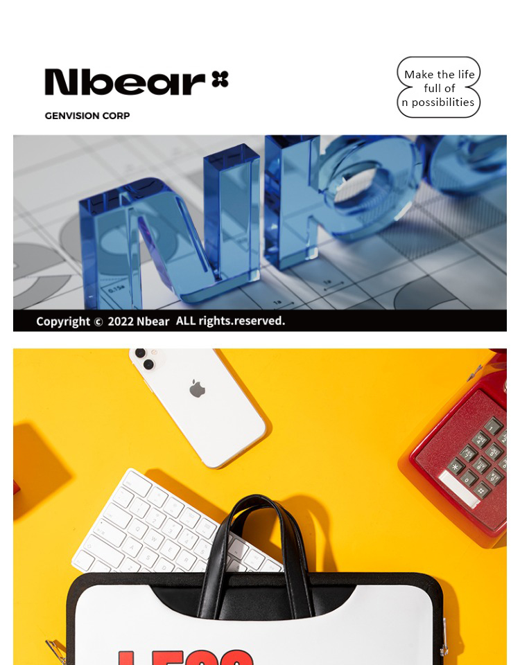 Less is more laptop bag detail