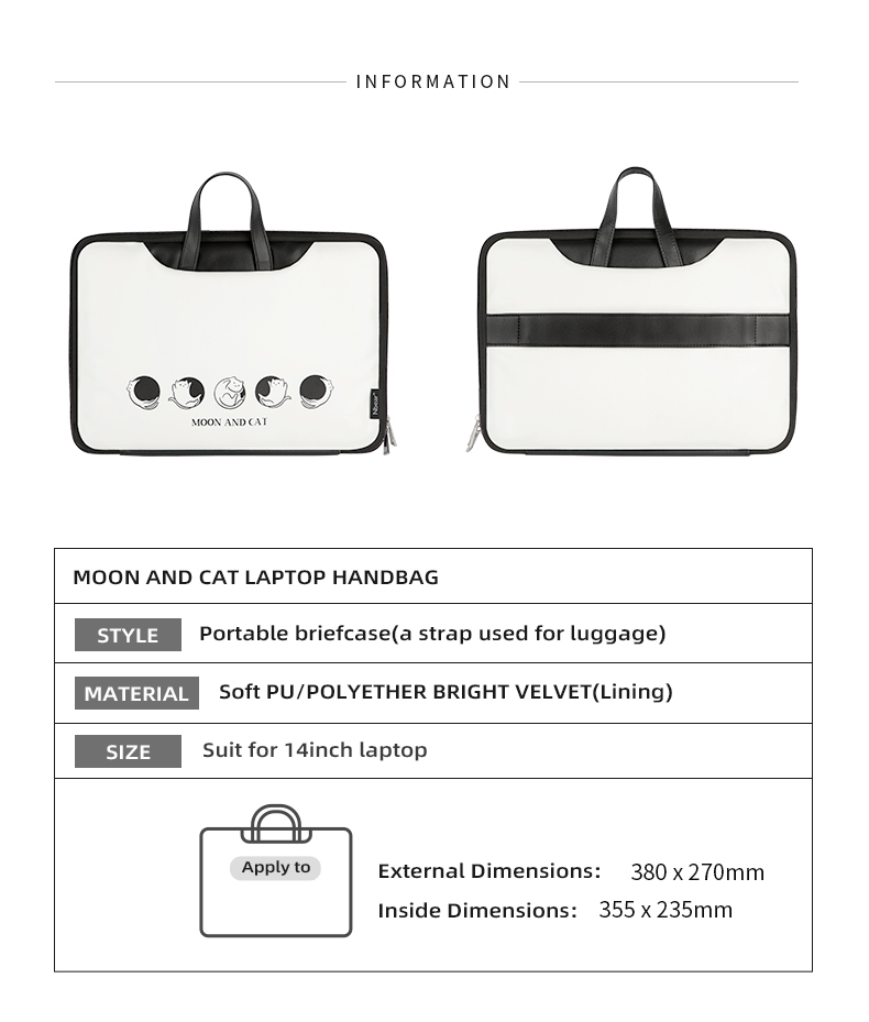 laptop bag size information