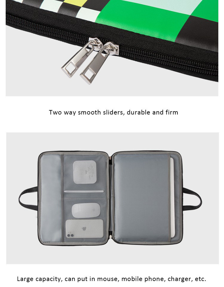 chessboard laptop bag inner