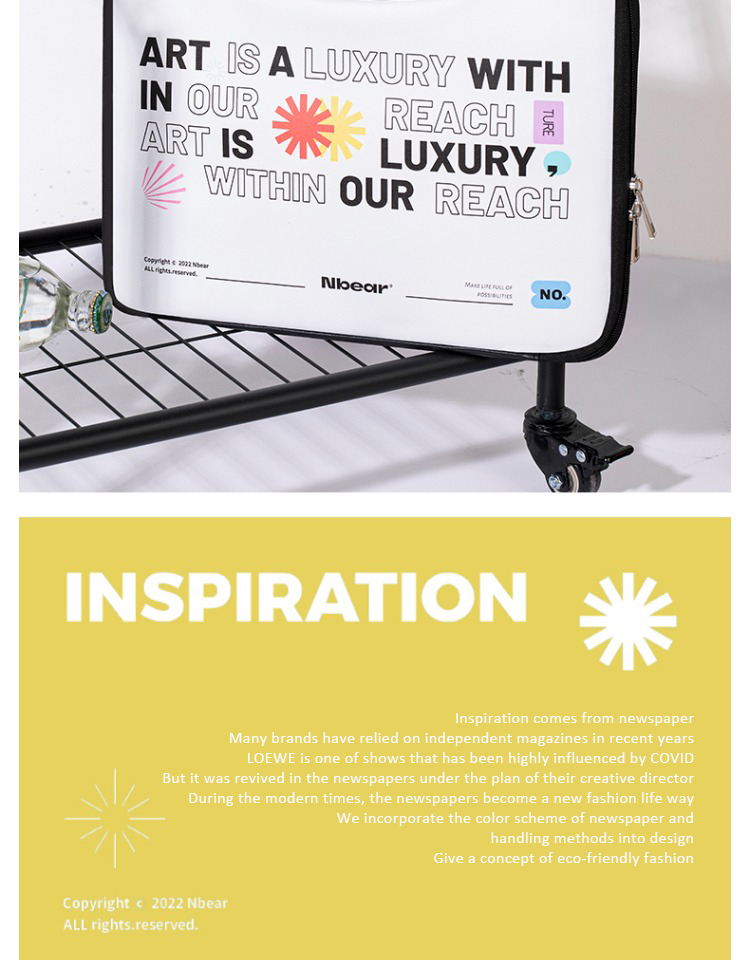 Letter PU laptop bag inspiration