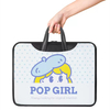 Custom Logo Design PU Leather Laptop Bag POP Girl Fashion Laptop Briefcase 