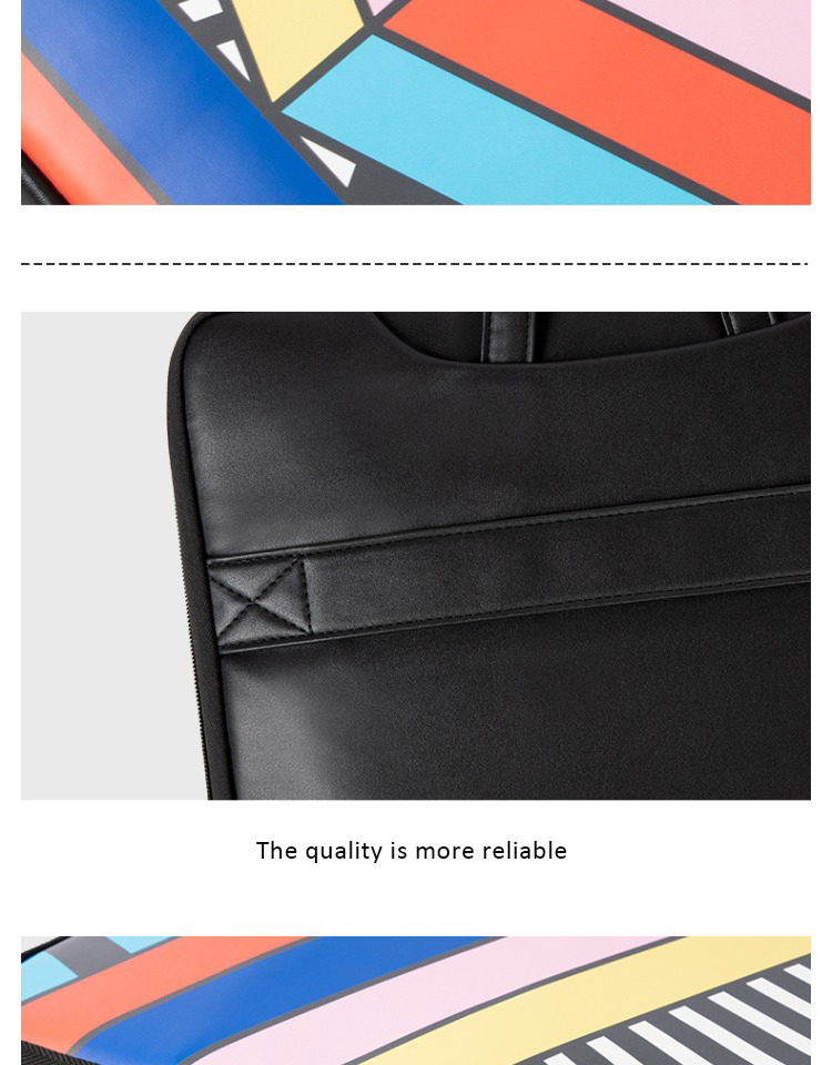 colorful stripe laptop bag part show (2)