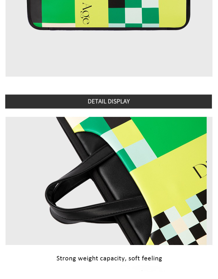 chessboard laptop bag detail