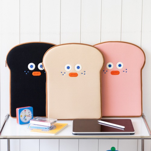 Soft Toast Shape Laptop Sleeve Shockproof Cotton Laptop Bag