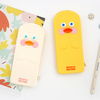 Korean Style Cute Pencase Cartoon Duck Shape Soft Silicone Pen Bag