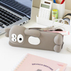 Cute Silicone Animal Shape Pen Case Students School Pen Bag