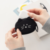 Cute Korean Style Airpods Pouch Soft Kitty Shape Earphone Pouch