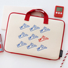 Romane Cute Style Soft Cotton Laptop Sleeve with Handle Strap