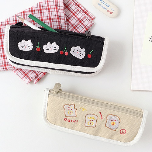 Korean Style Cute Pencase Open Student Pen Bag