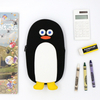 Korean Style Soft Cotton Pen Bag Penguin Shape Student Pencase 