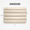 Thin Laptop Sleeve Soft Puffer Laptop Bag Envlope Shape