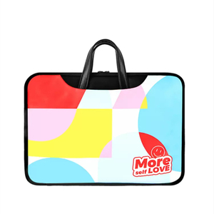 Custom Logo Design PU Leather Laptop Bag Girl's Fashion Laptop Breifcase with Luggage Tie