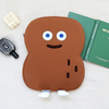 Romane Cute Toast Shape Inregular Laptop Sleeve Soft Cotton Laptop Pouch