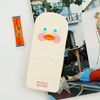 Korean Style Cute Pencase Cartoon Duck Shape Soft Silicone Pen Bag