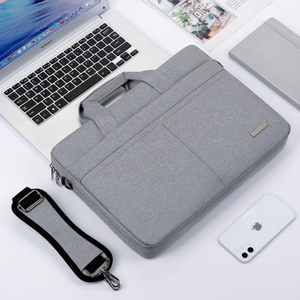 Soft Business Laptop Briefcase with Shoulder Strap Simple Style Laptop Bag