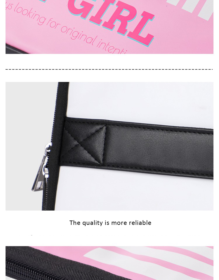 Girl character laptop bag part show