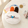 Cute Korean Style Airpods Pouch Soft Fur Animal Shape Earphone Bag