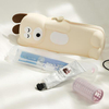 Cute Silicone Animal Shape Pen Case Students School Pen Bag
