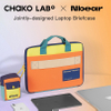 Custom Logo Design Colorful Cotton Laptop Bag with Handle Strap Waterproof Anti-scratch Laptop Briefcase
