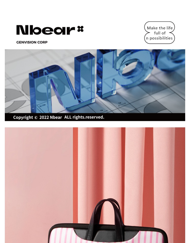 Girl character laptop bag detail