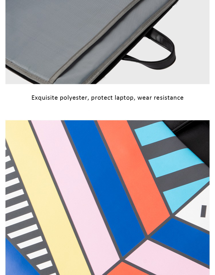 colorful stripe laptop bag part show