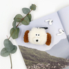 Cute Korean Style Airpods Pouch Soft Fur Dog Rabbit Shape Earphone Bag