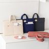 Soft Nylon Laptop Bag Simple Style Shockproof Laptop Sleeve with Handle Strap