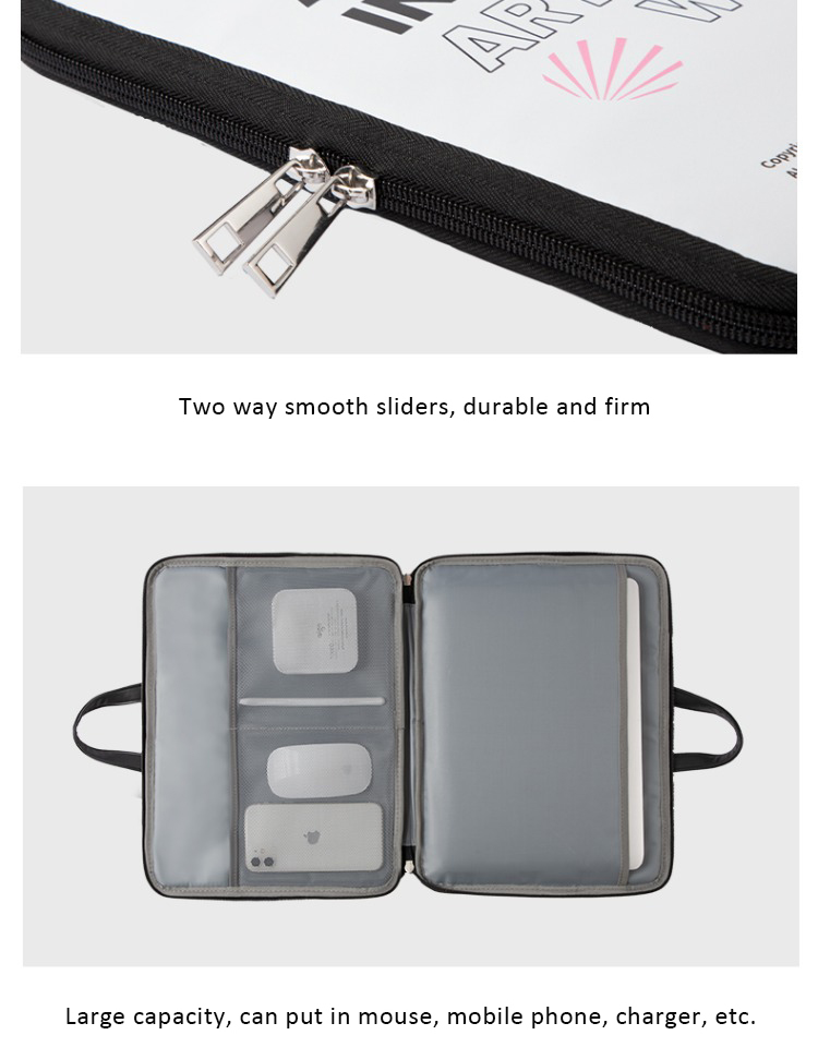 Letter PU laptop bag inner