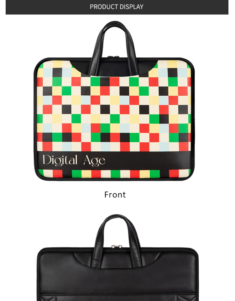 retro laptop bag front