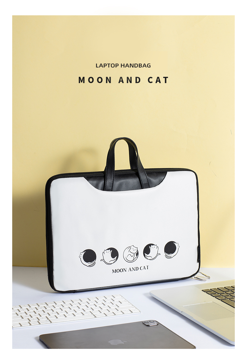 PU leather laptop detail